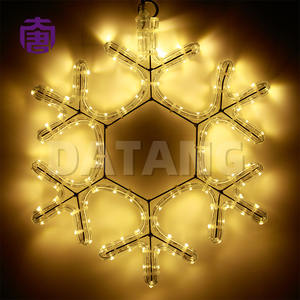 Luces Decorativas para Exteriores, Decoración Navideña y de Pascua para la Calle, Luces LED Impermeables con Motivo de Copo de Nieve - Product Image 2