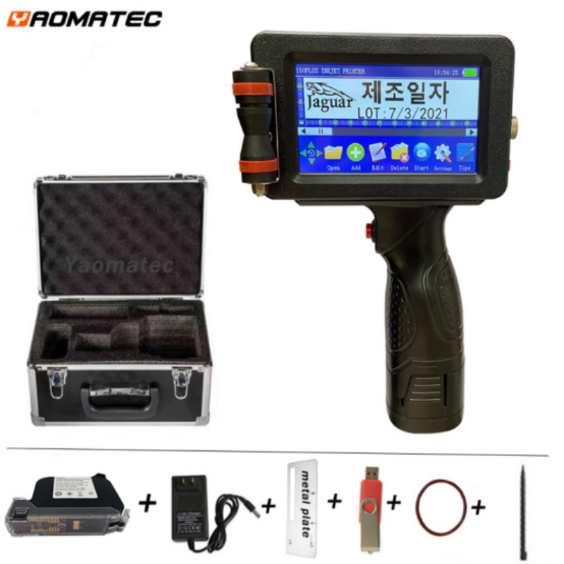 ORANGLES YAOMATEC Fast Dry Handheld Inkjet Printer QR Code logo Date Continuous Inkjet Printing Machine for Carton Plastic Bags Metal - detailed closeup view - illustrating benefits - Image 3 of 6 | created for all | Shop YAOMATEC Fast Dry Handheld Inkjet Printer QR Code logo Date Continuous Inkjet Printing Machine for Carton Plastic Bags Metal North Carolina | Free Shipping ORANGLES