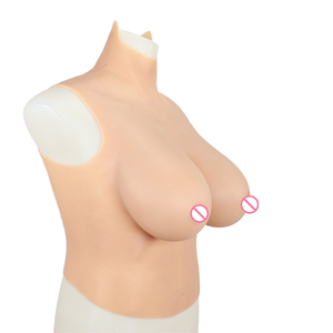 Prothèse mammaire en silicone à col montant, pour cosplay <span class=keywords><strong>transgenre</strong></span> et drag queen, rehausseur de poitrine, taille C/D/F/G - Product Image 5