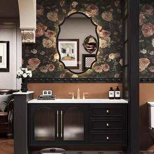 Nuevo Mueble de Baño con Lavabo Integrado de Cerámica Estilo Roble Francés, Espejo con Iluminación Inteligente - Product Image 4