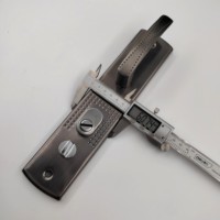 Serrure de Porte Extérieure Haute Sécurité à Poignée en Aluminium, Jeu de Serrures à Clés Mécaniques pour Panneau en Fer, pour Porte en Bois d'Entrée Principale