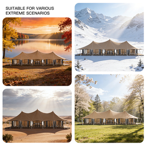 Tentes de glamping au design unique, maisons préfabriquées en acier, tente hôtel-restaurant-lodge pour complexe hôtelier en forêt tropicale Y300 - Luxe en plein air - Product Image 4
