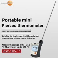 High Precision Portable Testo 905-T1/T2 Digital Insertion Thermometer Long Probe ABS Material for Industrial Use ODM