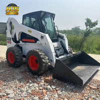 Chargeuse compacte d'occasion S330 avec moteur Kubota, boîte de vitesses et pompe robustes, grande capacité de 1500 kg, pour engins de construction