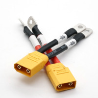 XT90 batterie au Lithium d'alimentation femelle fil en Silicone avec gaine câble adaptateur de charge pour vélo électrique