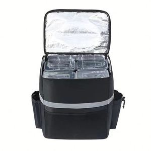 Mochila de Reparto de Pizza Aislada, Ecológica y Moderna para el Verano, Bolsa Refrigerante Portátil Reutilizable para el Transporte de Alimentos para Damas - Product Image 3