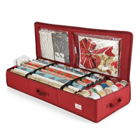 Boîte de rangement pour rouleaux de papier cadeau de Noël, nouvelle conception, boîte de rangement extérieure étanche en tissu