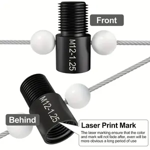 Гайка и болт для проверки резьбы, дюймовый и метрический, 26 манометров, нержавеющая сталь - Product Image 2