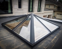 Offre Spéciale moderne de fenêtre de grenier de lucarne en acier à haute étanchéité pour les salles de bains de villa graphique à cadre en acier de style ouvert fixe