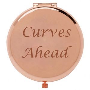 Branded Folded Round Rose Gold Metal Custom Logo Fashion Style Portable Cosmetic Pocket <b>Mirror</b> for Promotional Gifts - Product Image 6