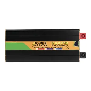 Daya gelombang sinus murni DC ke AC, 12V/24V-230V 500w 1000w 2000W 3000W