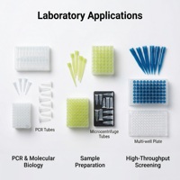 Embouts de pipette universels stériles à faible rétention 10 µl 200 µl 1000 µl en plastique PP de qualité médicale, fournitures de pipettage de laboratoire transparentes