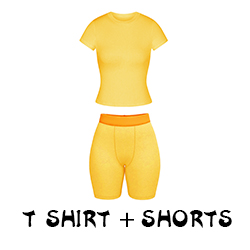 Yellow Tshirt set