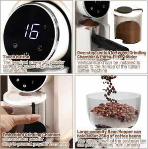 Nouveau moulin à café électrique compact en acier inoxydable avec commande tactile - Product Image 5