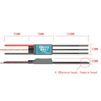 QX-MOTOR 80A ESC 2-12S Lipo BEC 5.5V5A 80A-1 80mm EDF RC 멀티로터 비행기 FPV 레이싱 드론 부품용 32비트 ARM 프로세서