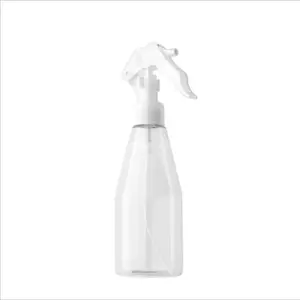 200ml klare leere Sprüh flasche PET-Plastik flaschen mit super feinem Nebel auslösers prüh gerät Auslaufs icher für Reinigungs produkte Garten
