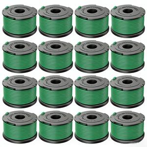 Paquete de 16 cabezales de repuesto para desbrozadora SF-080-BKP, carrete de hilo de nailon de 2.0 mm, verde, 20 pies/6.1 m, juego de cubiertas de carrete para desbrozadora BLACK DECKER - Product Image 1