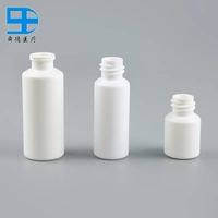 Color blanco botella médica de plástico HDPE tableta botella cápsula con tapa de rosca