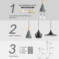Lustre SkyCam de style traditionnel moderne E27 E26, lampe de décoration, luminaire suspendu d'intérieur