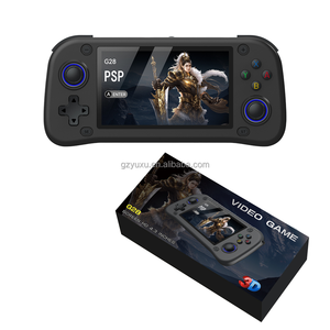 Consola de juegos portátil Retro G28, consolas de juegos HD IPS de 4,3 pulgadas, reproductor de vídeo Stick, consola de juegos con sistema Linux de 64GB - Product Image 2