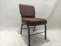 Silla moderna de iglesia de metal de tela, venta al por mayor barata, muebles de teatro y Escuela acolchados apilables, necesidades de conexión de hospital