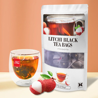 Thé aux fleurs de litchi sucré Golden Selection pour filles, litchi lyophilisé, thé noir