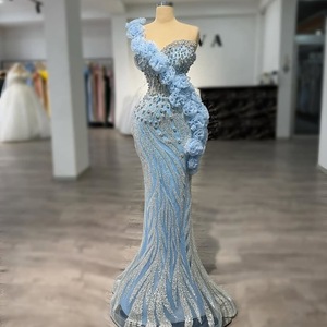 Guanti da Sera Gialli Ricamati di Alta Moda con Strass e Paillettes, Stile Americano, per Abiti da Cerimonia - Product Image 5