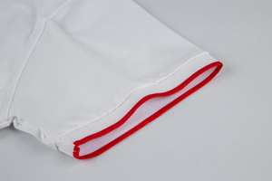 Заводская поставка, повседневная короткая футболка с воротником, Модальные рубашки-поло с контрастной отделкой, мужские рубашки-поло - Product Image 5