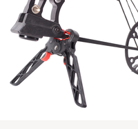 Support de support pliant noir pour arc à poulies efficace et accessoires de support de tir à l'arc de tir à l'arc