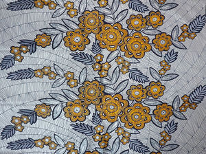 Pagne Africain en Coton de Qualité Supérieure, Imprimé Wax Doré, Tissus Africains <span class=keywords><strong>Textile</strong></span> Ankara Batik, Tissus Wax Nigériens - Product Image 2