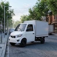 Camionnette fermée à basse vitesse avec caisse de chargement, mini-camion électrique de fret, 2 places, véhicule utilitaire électrique à énergie nouvelle