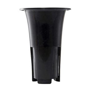 <span class=keywords><strong>Pot</strong></span> à orchidées noir respirant avec trous latéraux, en plastique de sable violet épaissi en forme de <span class=keywords><strong>cymbidium</strong></span> spécial pour la culture des orchidées - Product Image 1