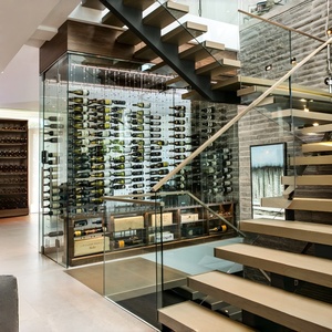Service de conception de meubles sur mesure, armoire à vin intégrée en acier inoxydable, température constante, personnalisation à guichet unique - Product Image 4