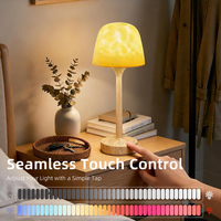 Lampe de douche étanche avec projecteur d'ondes océaniques 16 couleurs, lampe de table rechargeable, veilleuse étanche IP65, lumière de salle de bain