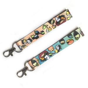 Lanière courte en polyester avec logo personnalisé imprimé par sublimation, porte-clés, lanière de poignet - Product Image 6