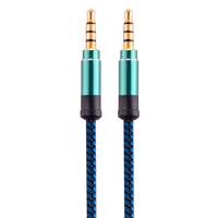 Mâle à Mâle En Nylon tressé Jack Câble Audio 3.5mm Câble Audio Auxiliaire