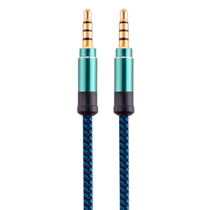 Maschio a Maschio di Nylon intrecciato Cavo Audio <span class=keywords><strong>Jack</strong></span> Da 3.5mm Audio Aux Cavo - Product Image 3
