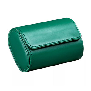 Trường hợp sang trọng duy nhất 3 khe cắm Bánh xe lăn du lịch tùy chỉnh con lăn da đồng hồ hộp cuộn - Product Image 6