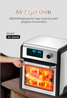Friteuse à air électrique carrée moderne en acier inoxydable 12L 1700W à double panier avec contrôle numérique, personnalisable, vente chaude