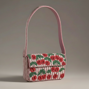 Mini sac en pierre perlée de qualité supérieure avec longue bandoulière - Product Image 1