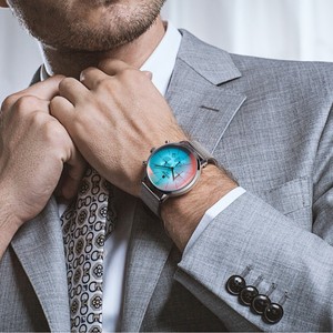 Reloj de Cuarzo para Hombre Reward, Correa de Malla de Acero Inoxidable, Cronógrafo, Pantalla Analógica, Resistente al Agua 30M - Product Image 4