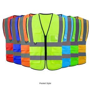 سترة أمان عاكسة مقاومة للماء عالية الجودة للجنسين، متوافقة مع معايير ANSI الفئة 2 وEN ISO الفئة 2، مناسبة للقيادة والنظافة وحركة المرور - Product Image 6