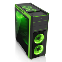 Boîtier de jeu pour ordinateur, panneau frontal en métal, tour de pc pour carte mère atx, compatible avec alimentation électrique, nouveau modèle