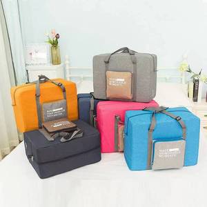Sac de voyage pliable grande capacité, sac à bagages imperméable avec pochette pour valise - Product Image 5