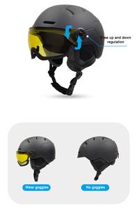Casque de ski réglable certifié CE EN1077 avec lunettes Casque de neige Premium Ventilation pour le <span class=keywords><strong>freeride</strong></span> extrême Snowboard - Product Image 3