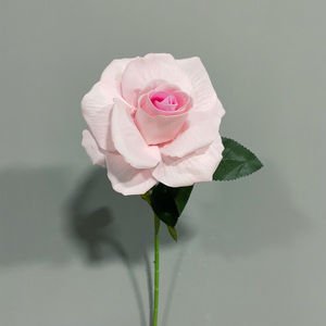 KL-AF18 Wholesale High Quality Artificial Single Stem <b>Real</b> Touch Velvet Red Roses Bulk for Wedding Home Party Event Decoration - Product Image 6