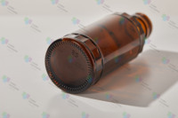 Flacon de bouteille en verre de liquide oral pharmaceutique ambré 100ml 120ml personnalisé