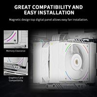 Thermalrlght Royal Pretor 130 Ultra blanco CPU ventilador enfriador 7 tubos de calor procesador PC ventiladores de enfriamiento