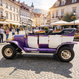 Voiture de Mariage Électrique Classique Vintage Blanche Élégante ZOWN, Style Antique pour Cérémonie et Réception VIP - Product Image 1