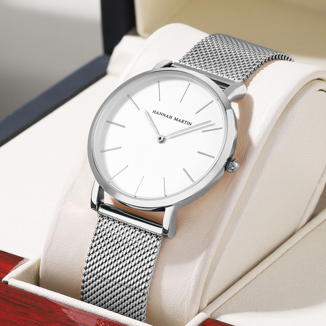 Manufacturer Luxury Custom Quartz Engraved Ladies Wrist Watch 18mm Stainless Steel Waterproof Metal Quality Fashion Hand Watch
